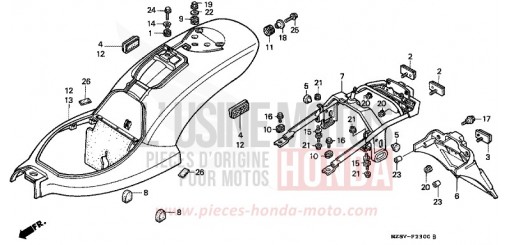 KOTFLUEGEL, HINTEN (1) VT600CW de 1998